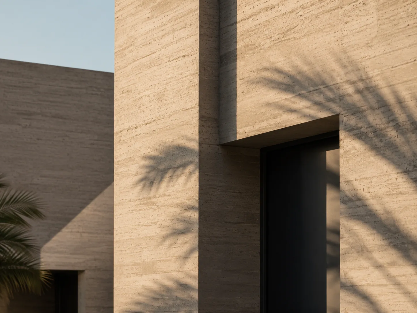 Foto editorial: concreto e luz natural, arquitetura de luxo